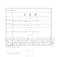 고소장 (강도죄) 고소장 (강도죄)
